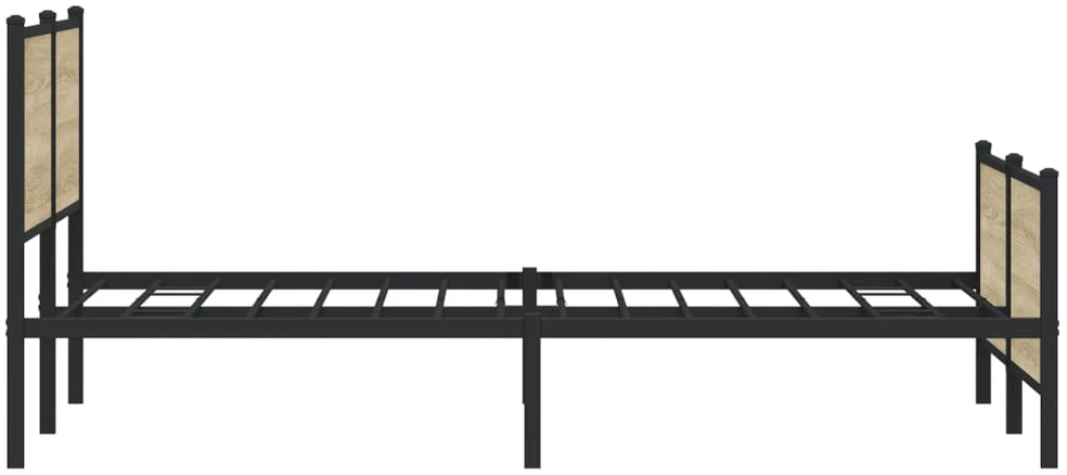 Lova Lovos rėmas be čiužinio, sonoma ąžuolo, 193x203cm, metalas