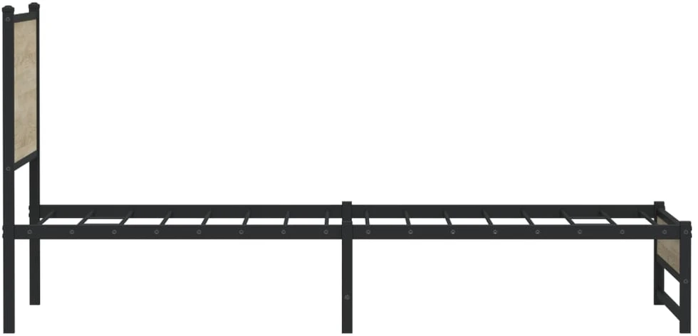 Lova Lovos rėmas be čiužinio, sonoma ąžuolo, 100x190cm, metalas
