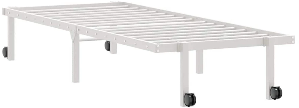 Lovos rėmas be čiužinio Sulankstomas baltas 80x200 cm Plienas