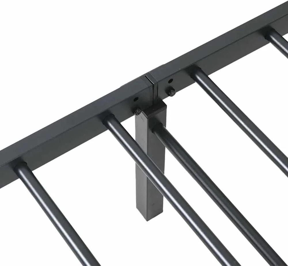 Lovos rėmas be čiužinio Sulankstomas juodas 80x200 cm Plienas