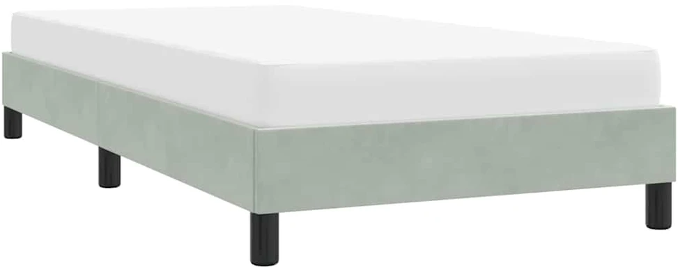 Lova Lovos rėmas be čiužinio Šviesiai pilkas 80x210 cm Velvet