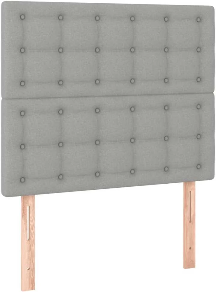 Lovos rėmas be čiužinio, šviesiai pilkas, 100x200cm, audinys
