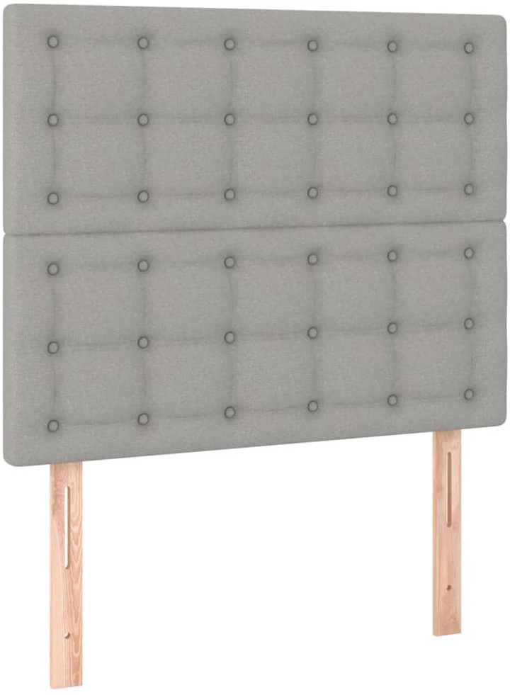 Lovos rėmas be čiužinio, šviesiai pilkas, 120x200cm, audinys