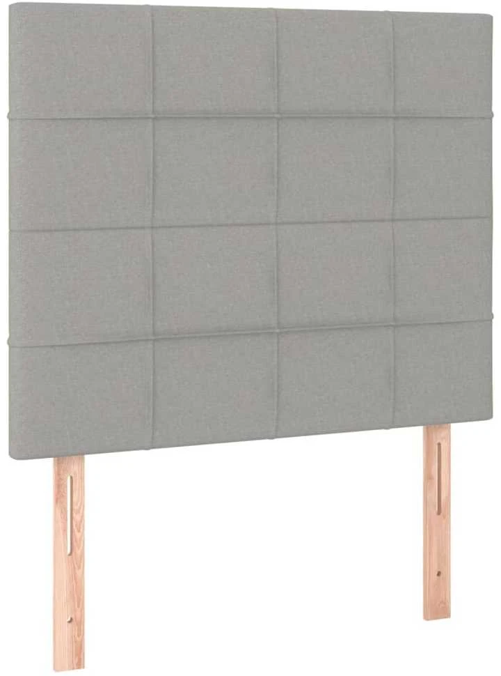 Lovos rėmas be čiužinio, šviesiai pilkas, 90x200cm, audinys