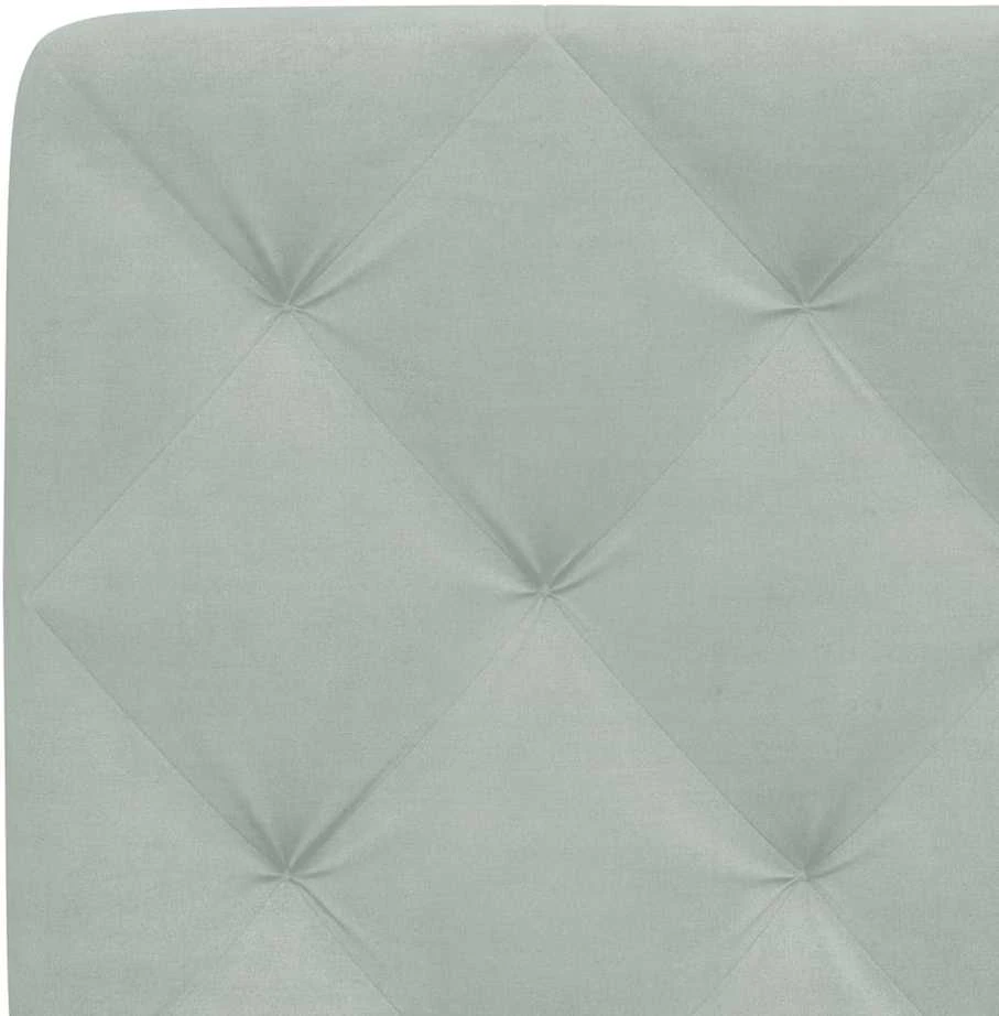 Lovos rėmas be čiužinio, šviesiai pilkas, 120x200cm, aksomas