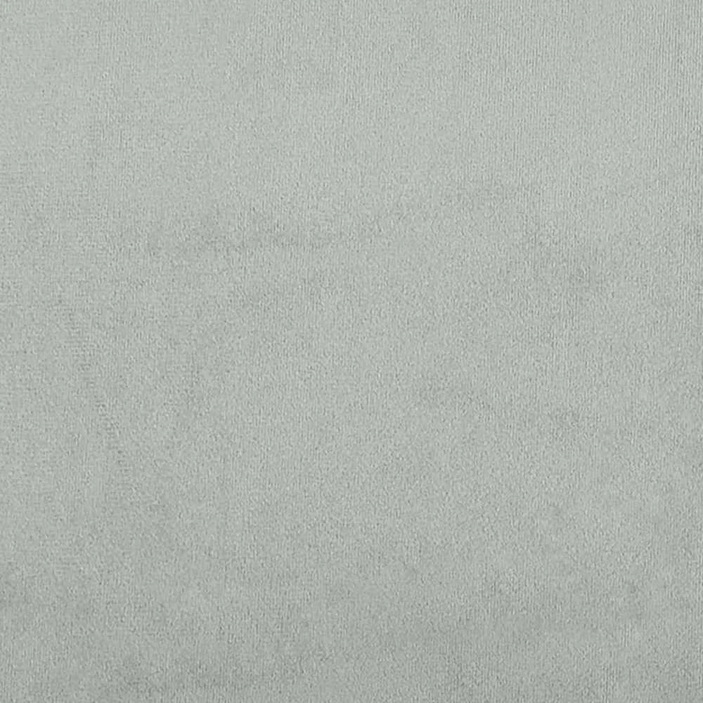 Lovos rėmas su galvūgaliu, šviesiai pilkas, 180x200 cm, aksomas