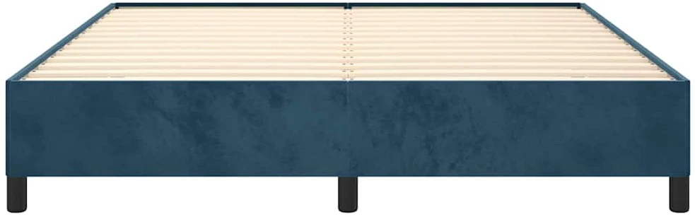 Lovos rėmas be čiužinio tamsiai mėlynas 180x200cm aksomas