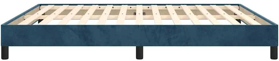 Lovos rėmas be čiužinio tamsiai mėlynas 160x200 cm aksomas