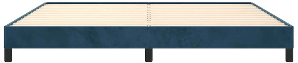 Lovos rėmas be čiužinio tamsiai mėlynas 200x200 cm aksomas