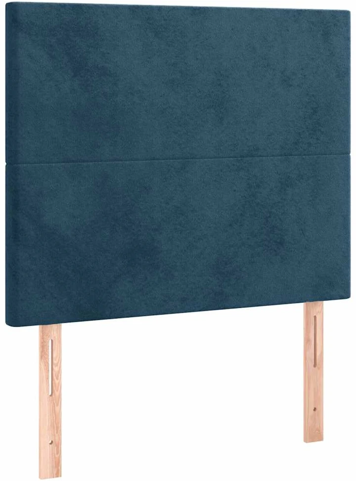 Lovos rėmas be čiužinio tamsiai mėlynas 100x200 cm aksomas
