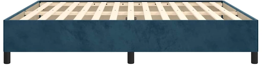 Lovos rėmas be čiužinio tamsiai mėlynas 180x200cm aksomas
