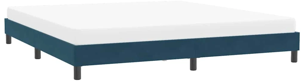 Lova Lovos rėmas be čiužinio Tamsiai mėlynas 200x210 cm aksomas