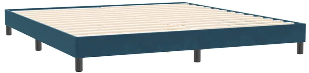 Lova Lovos rėmas be čiužinio Tamsiai mėlynas 200x210 cm aksomas