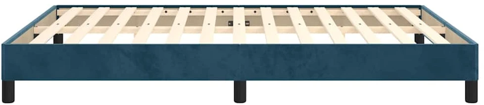 Lovos rėmas be čiužinio tamsiai mėlynas 140x200 cm aksomas
