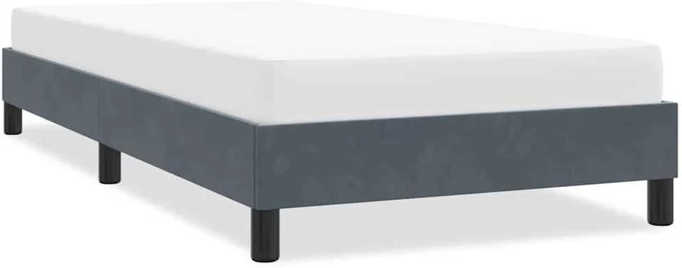 Lova Lovos rėmas be čiužinio Tamsiai pilka 100x210 cm aksomas
