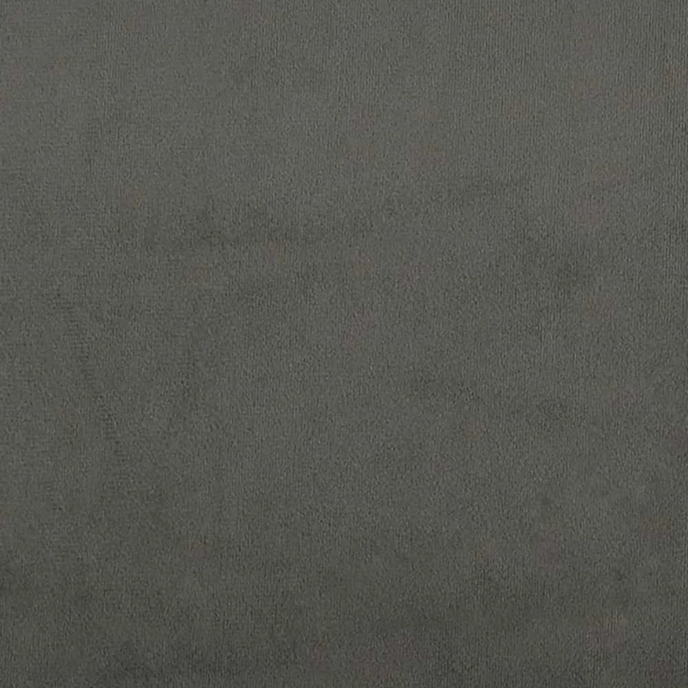 Lovos rėmas be čiužinio, tamsiai pilkas, 120x200cm, aksomas