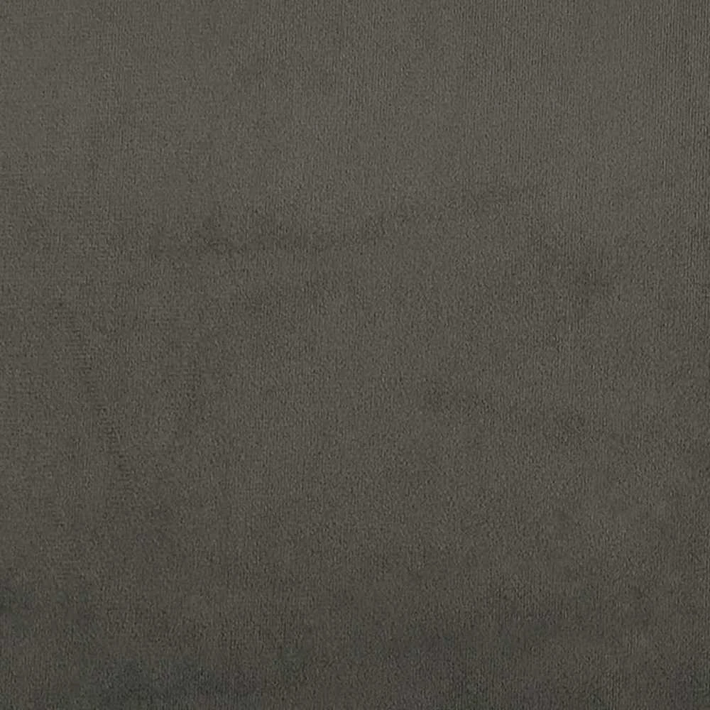Lovos rėmas be čiužinio, tamsiai pilkas, 200x200cm, aksomas