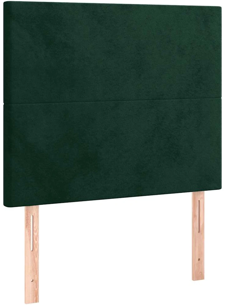 Lovos rėmas be čiužinio tamsiai žalias 100x200 cm aksomas
