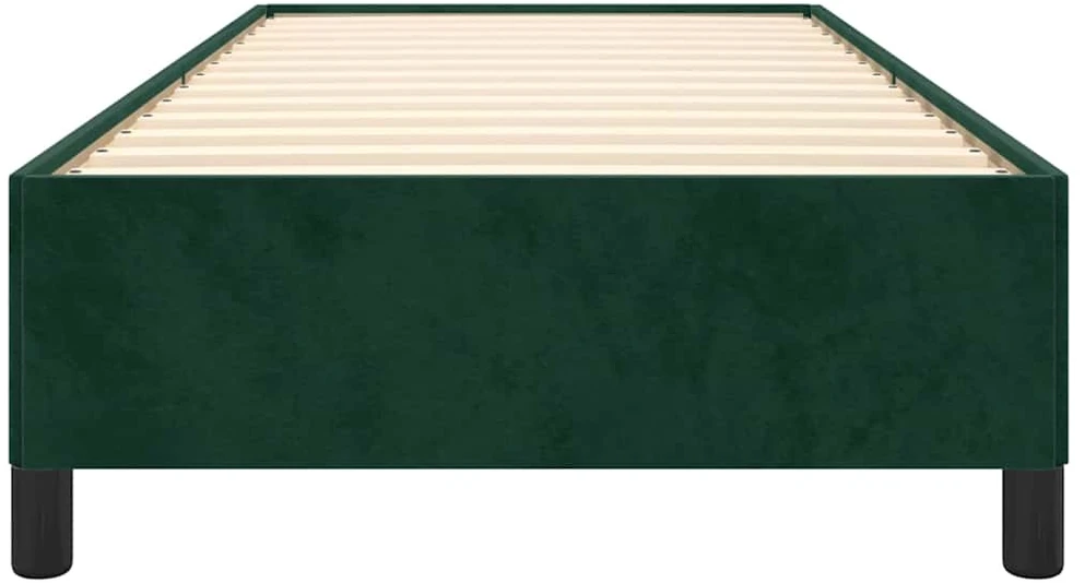Lovos rėmas be čiužinio tamsiai žalias 100x200 cm aksomas