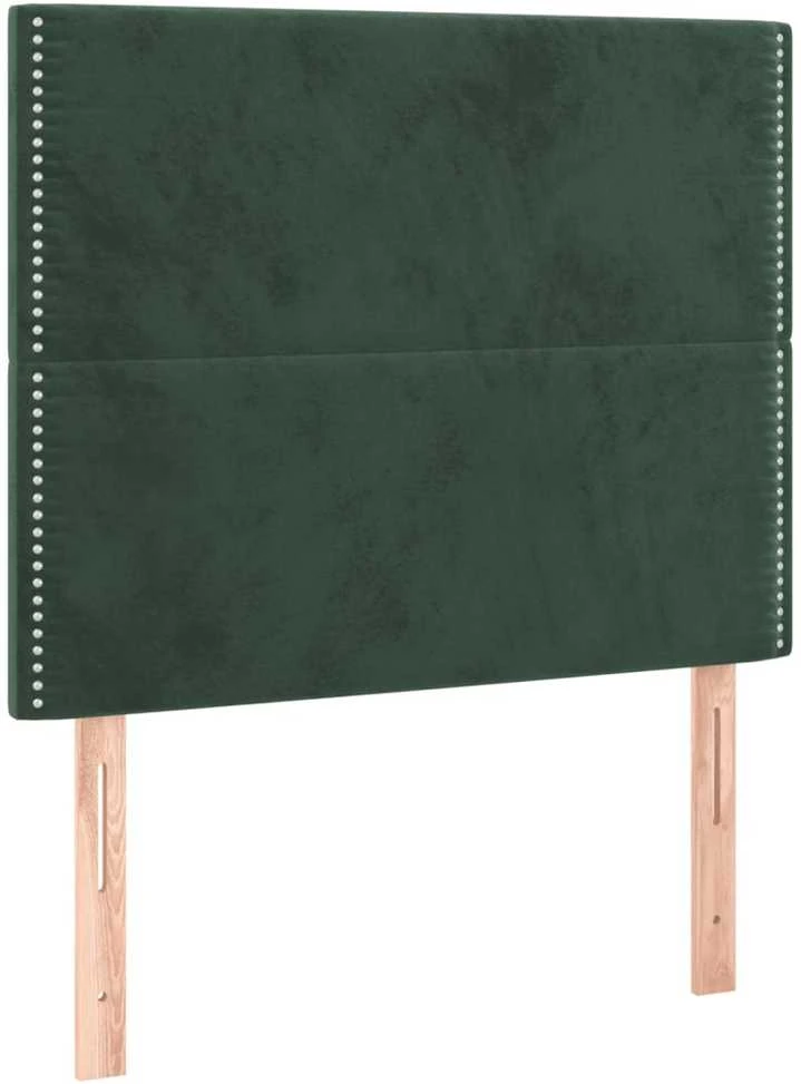 Lovos rėmas be čiužinio tamsiai žalias 100x200 cm aksomas