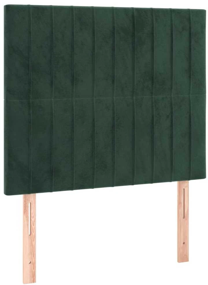 Lovos rėmas be čiužinio tamsiai žalias 120x200 cm aksomas