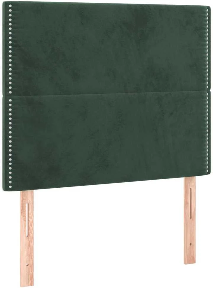 Lovos rėmas be čiužinio tamsiai žalias 120x200 cm aksomas