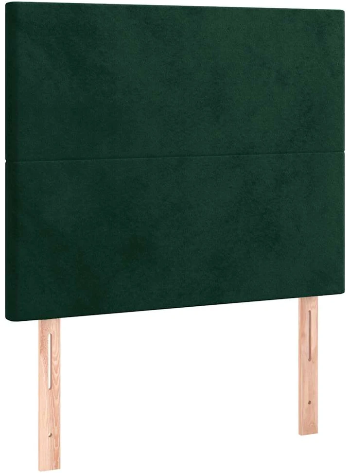 Lovos rėmas be čiužinio tamsiai žalias 120x200 cm aksomas