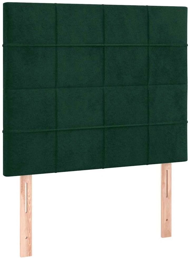 Lovos rėmas be čiužinio tamsiai žalias 120x200 cm aksomas