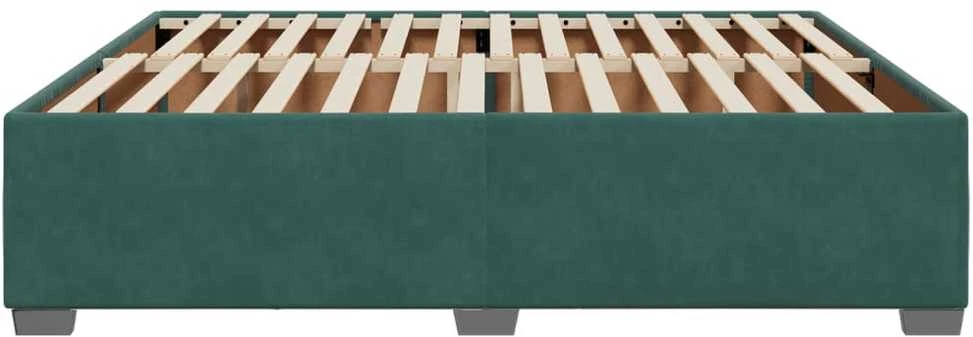 Lovos rėmas be čiužinio tamsiai žalias 200x200 cm aksomas