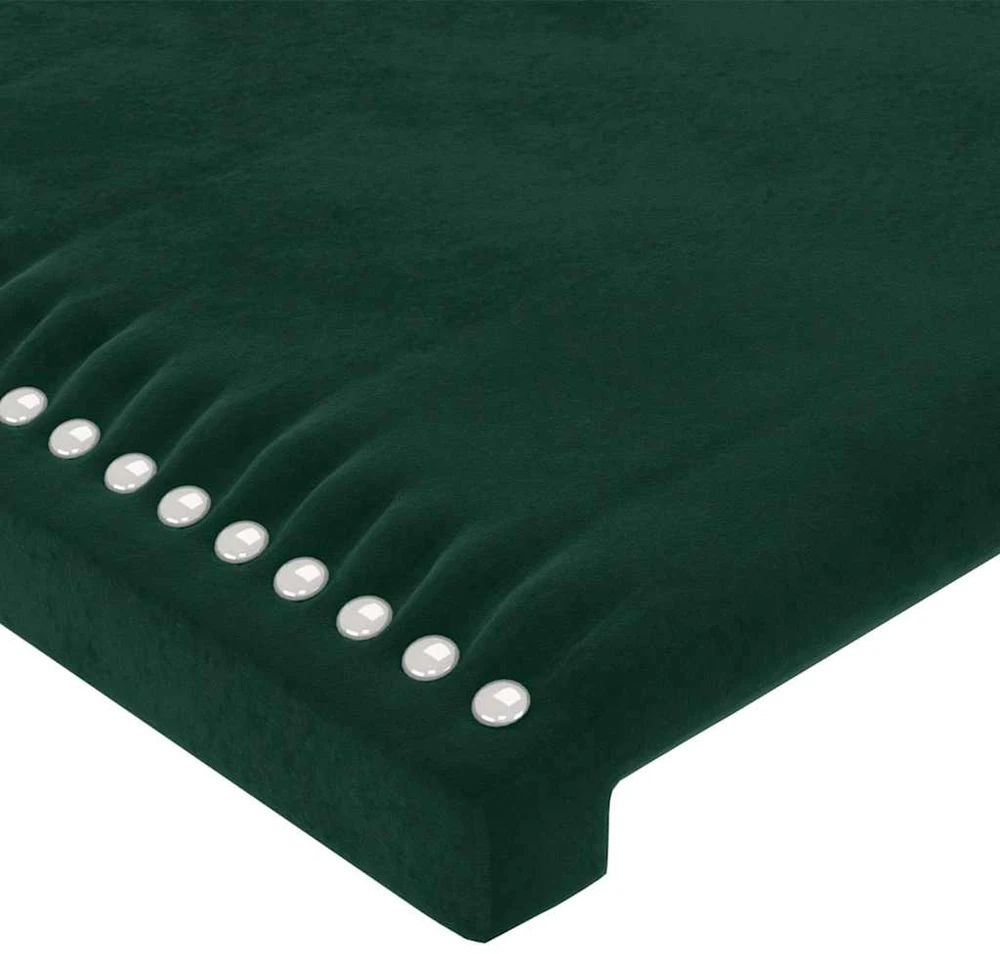 Lovos rėmas be čiužinio tamsiai žalias 200x200 cm aksomas