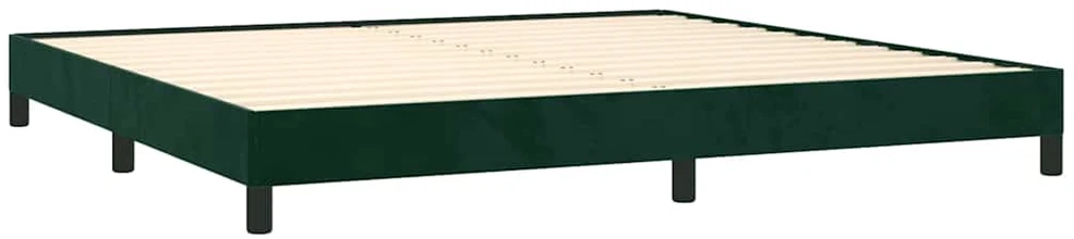 Lovos rėmas be čiužinio tamsiai žalias 200x200 cm aksomas
