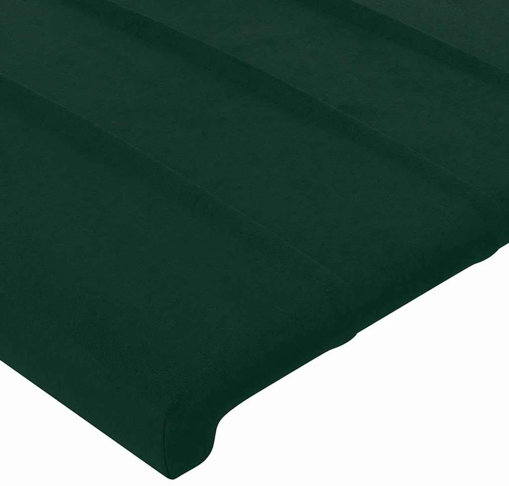 Lovos rėmas be čiužinio tamsiai žalias 90x200 cm aksomas