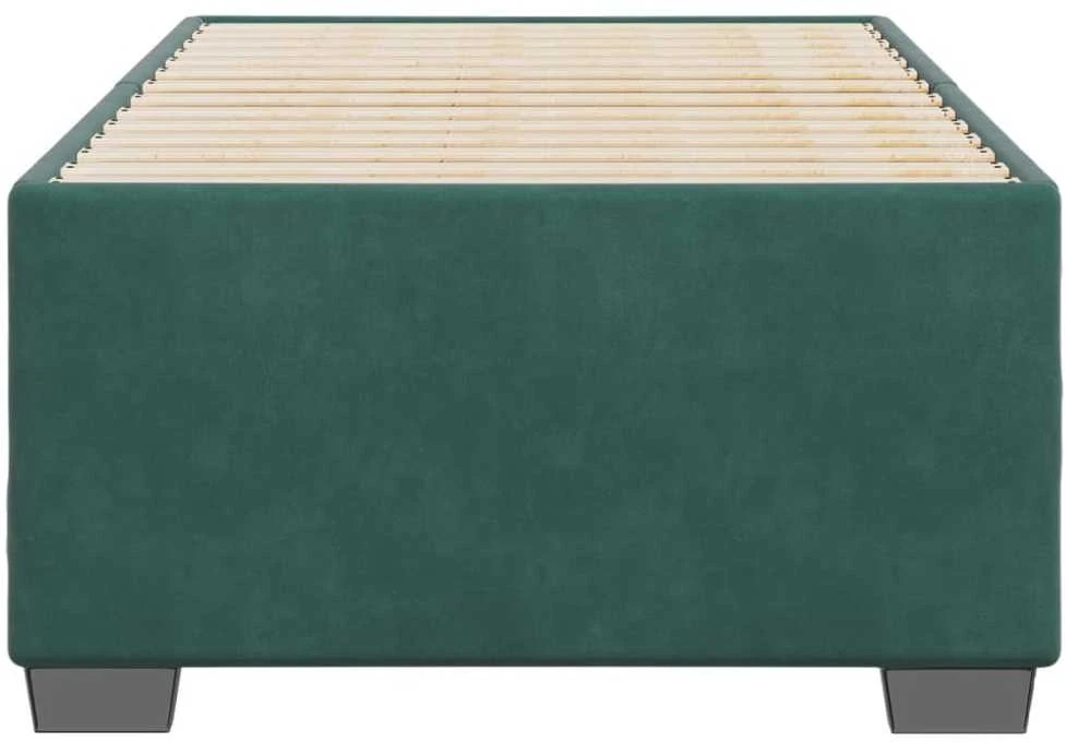 Lovos rėmas be čiužinio tamsiai žalias 90x200 cm aksomas