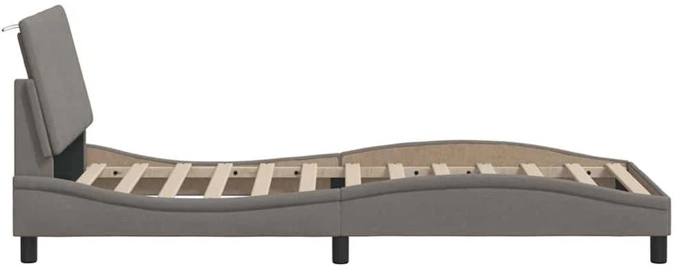 Lovos rėmas be čiužinio, Hanko, taupe, 90x190 cm, audinys