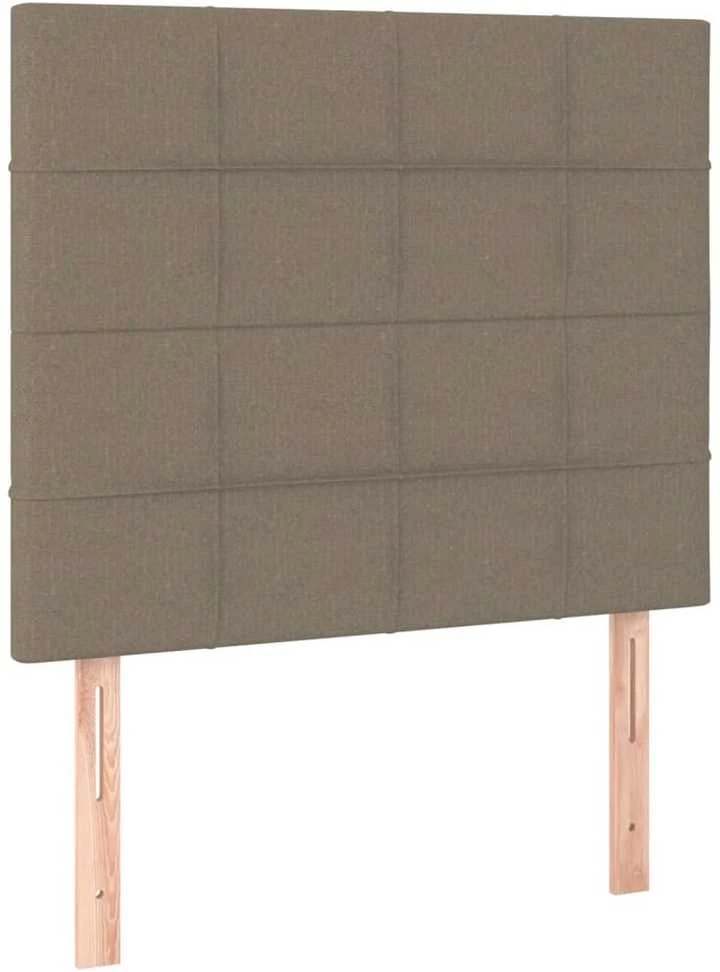 Lovos rėmas su galvūgaliu, taupe spalvos, 90x200cm, audinys