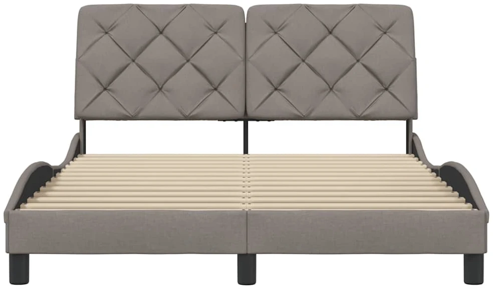 Lovos rėmas be čiužinio, taupe spalvos, 120x200cm, audinys
