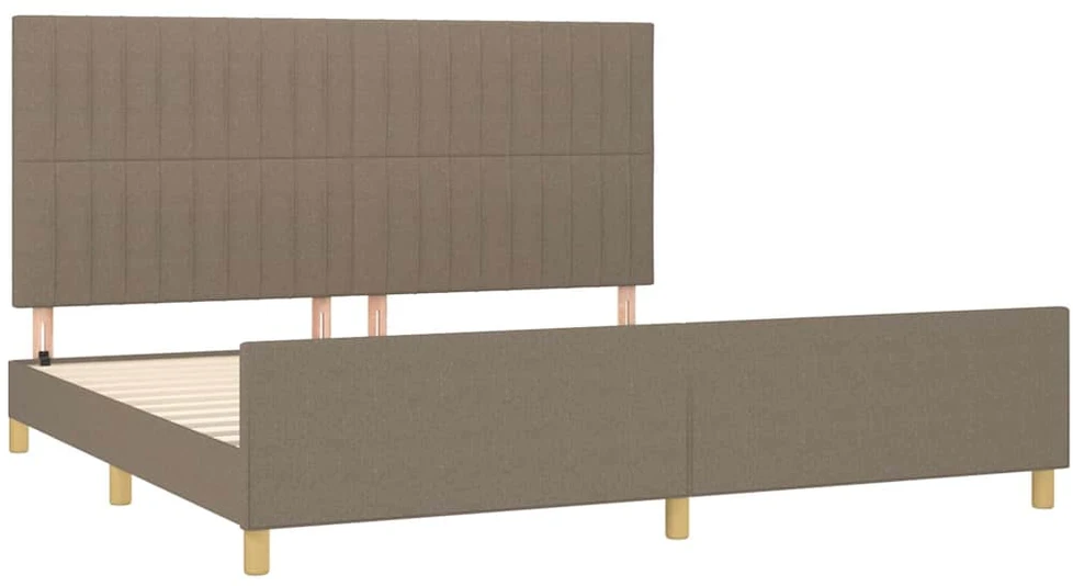 Lovos rėmas be čiužinio, taupe spalvos, 200x200cm, audinys