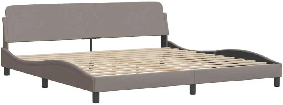 Lovos rėmas be čiužinio, taupe spalvos, 200x200cm, audinys
