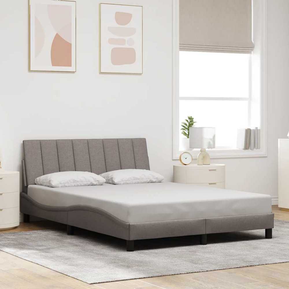 Lovos rėmas be čiužinio, Hanko, taupe spalvos, 140x200cm, audinys