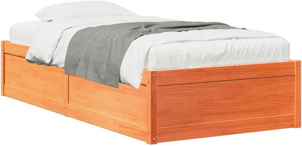 Lovos rėmas be čiužinio, vaško ruda, 100x200cm, pušis
