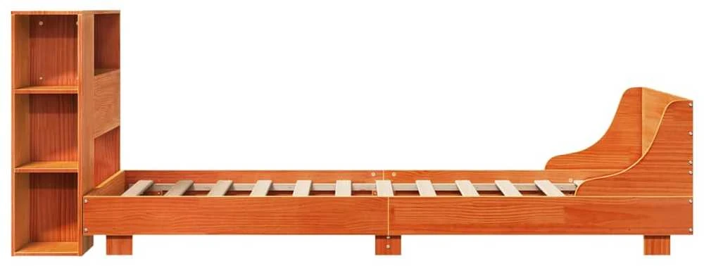 Lovos rėmas be čiužinio, vaško ruda, 100x200cm, pušis