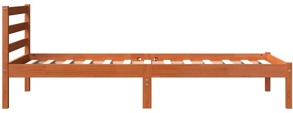 Lovos rėmas be čiužinio, vaško ruda, 90x190cm, pušis