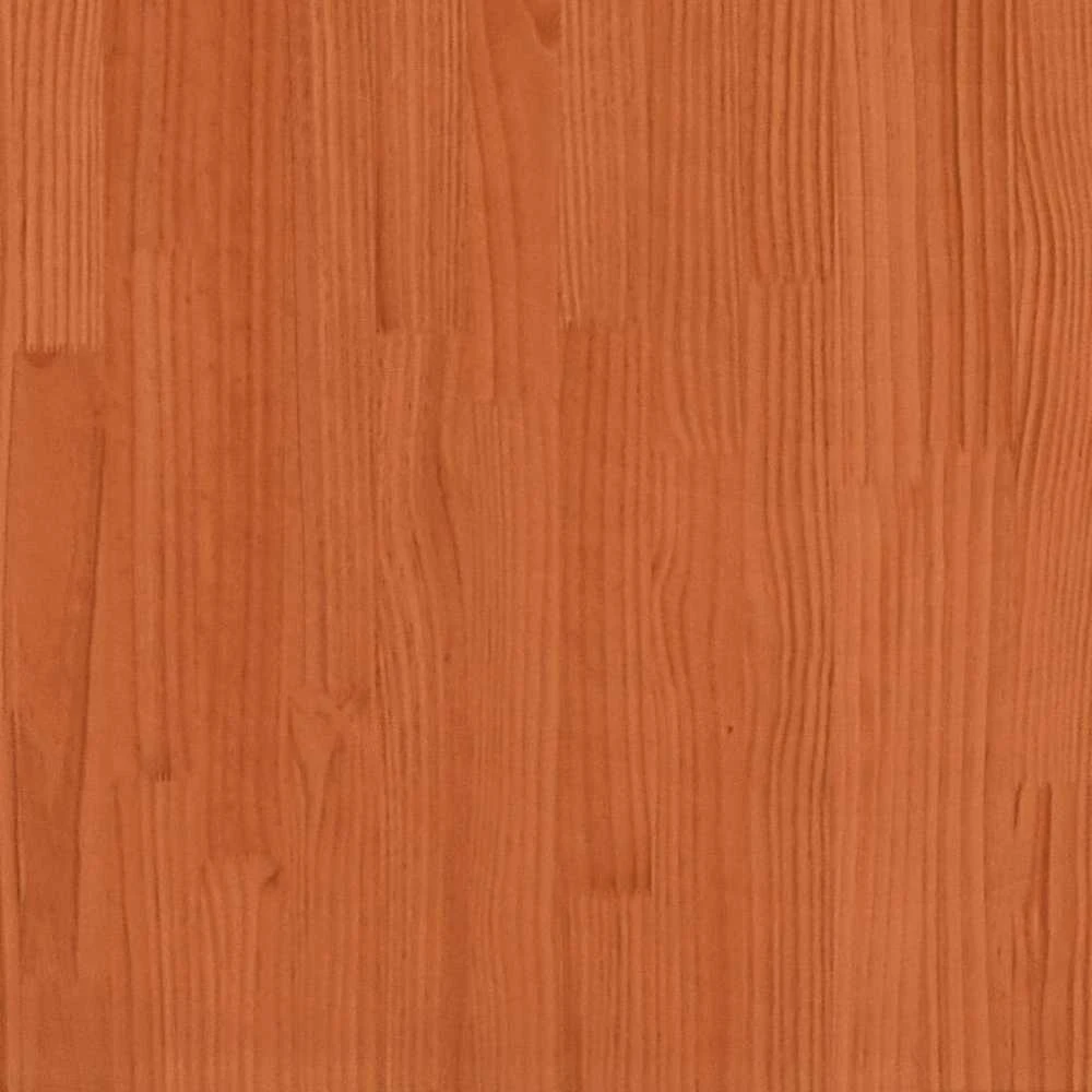 Lovos rėmas be čiužinio, vaško rudas, 200x200cm, pušies masyvas