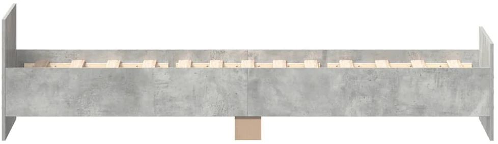 Lovos rėmas, betono, 75x190cm, apdirbta mediena, vienvietis