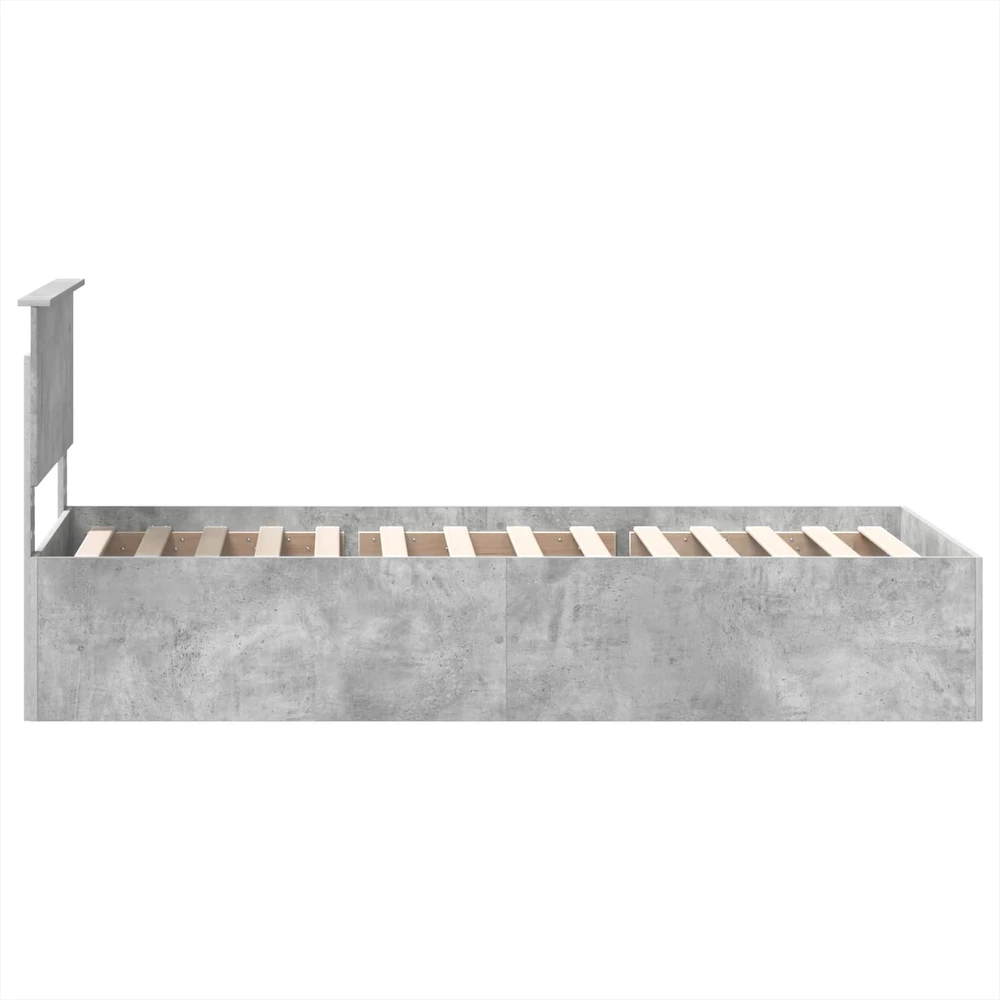 Lova Lovos rėmas Betono pilka 100 x 200 cm Apdirbta mediena