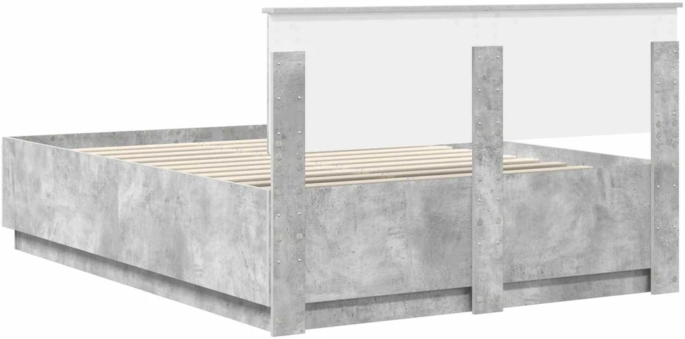 Lovos rėmas Betono pilka 140 x 190 cm Apdirbta mediena