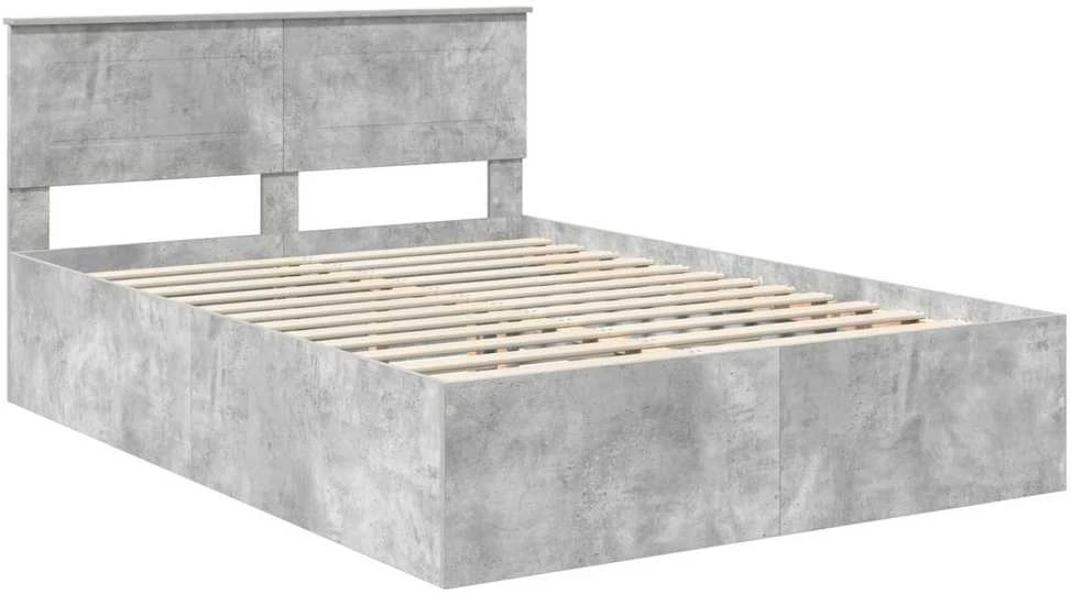 Lovos rėmas Betono pilka 150 x 200 cm Apdirbta mediena
