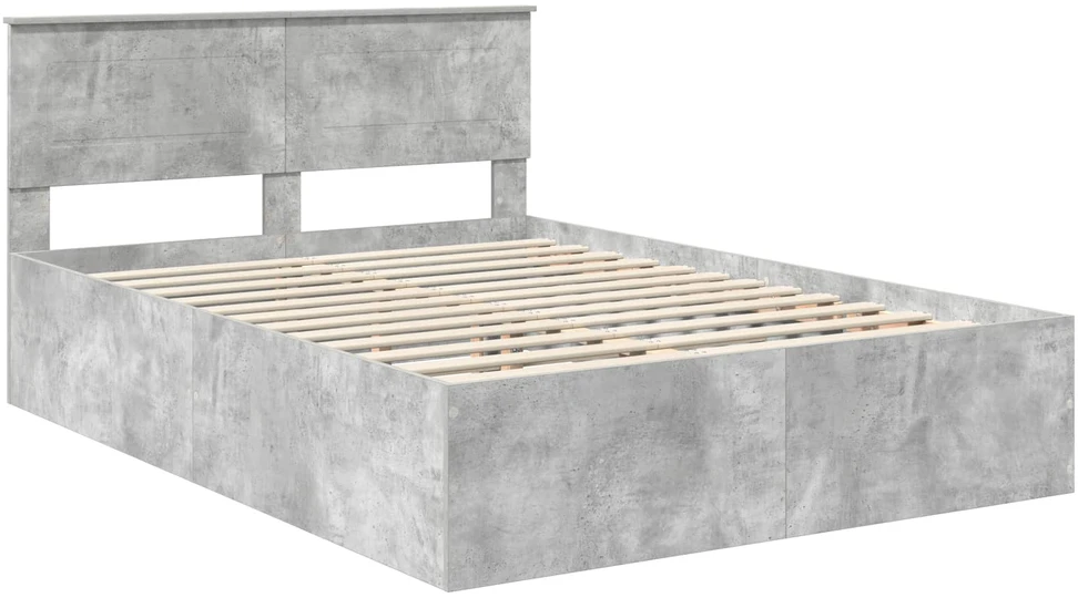 Lovos rėmas Betono pilka 150 x 200 cm Apdirbta mediena