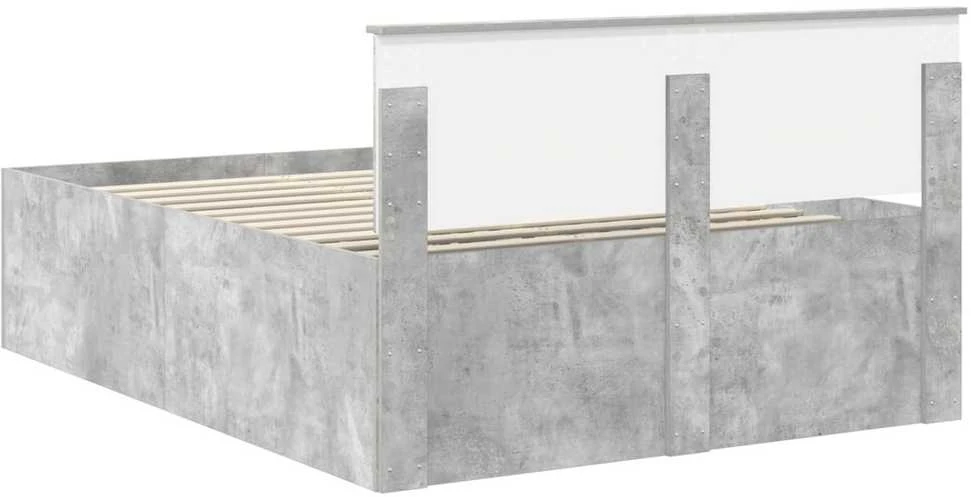 Lovos rėmas Betono pilka 150 x 200 cm Apdirbta mediena