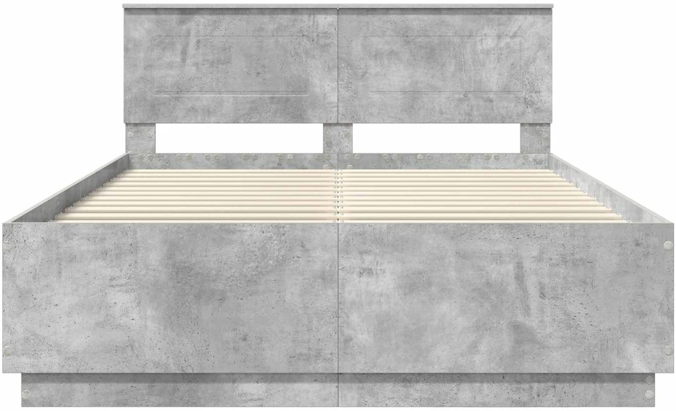 Lovos rėmas Betono pilka 150 x 200 cm Apdirbta mediena